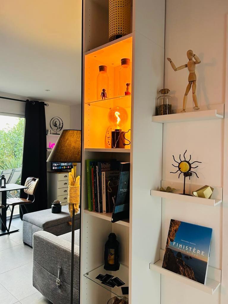 Studio & Spa La Discrete Saint-Évarzec Exteriör bild